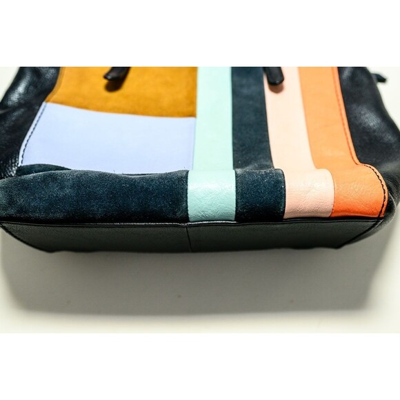 Fossil Camilla Leather Convertible Small Backpack crossbody purse patchwork bag - Picture 4 of 14